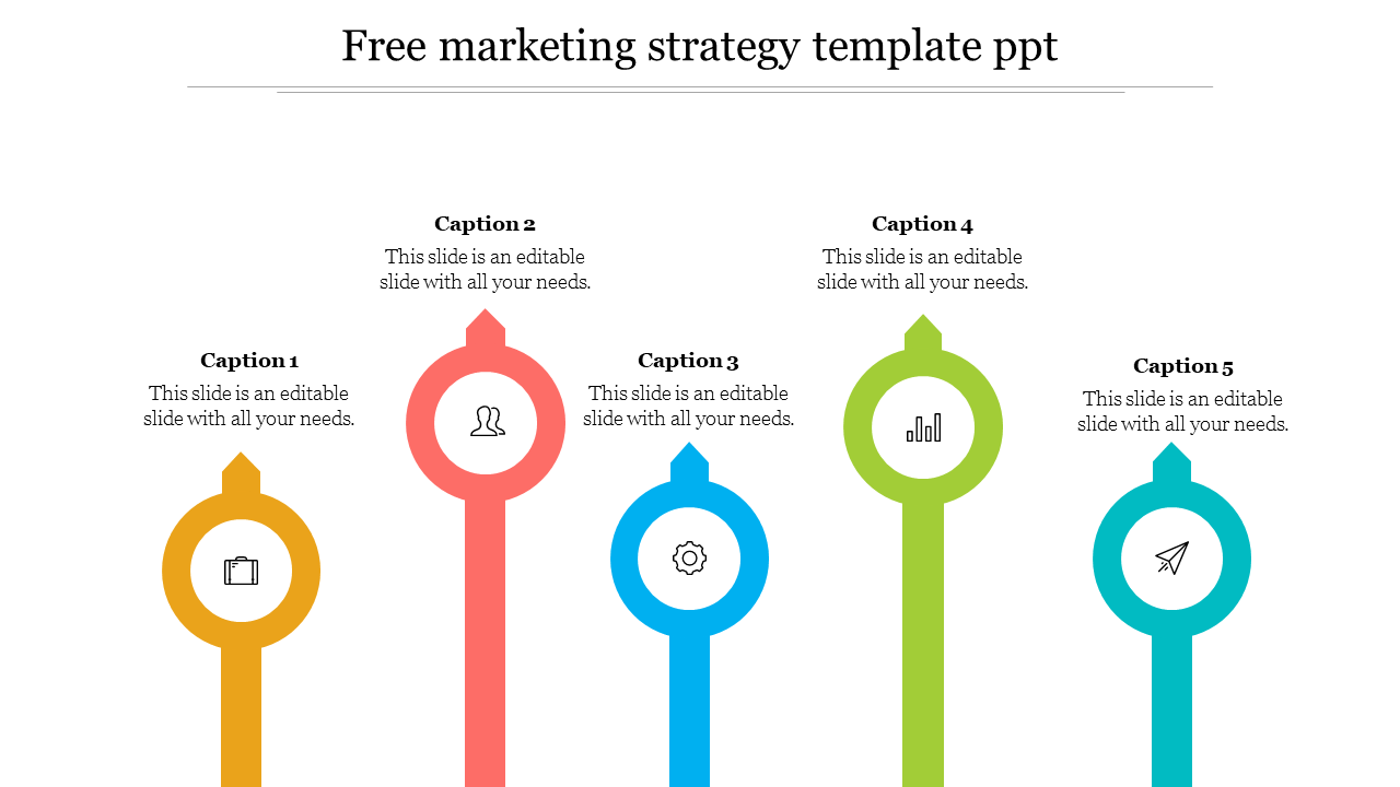 Use Free Marketing Strategy Template PPT Slide